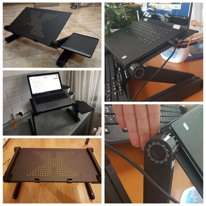 Ergonomic Laptop Stand with Mouse Pad