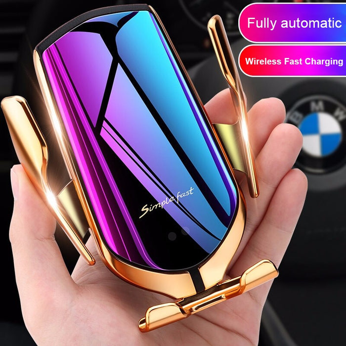 360 Rotation QI Silicone Pad Wireless Fast Car Charger Wireless Car Phone Holder