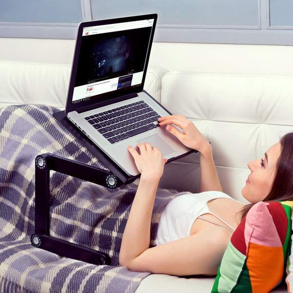 Ergonomic Laptop Stand with Mouse Pad